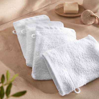 4er-Pack Waschlappen Zavara, Schlingenfrottee LA REDOUTE INTERIEURS