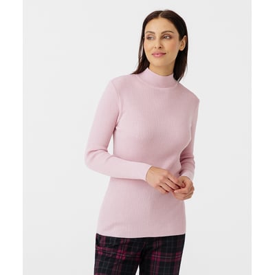 Pull col montant en laine mérinos DAMART