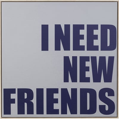 Toile à message, NEW FRIENDS KARE DESIGN