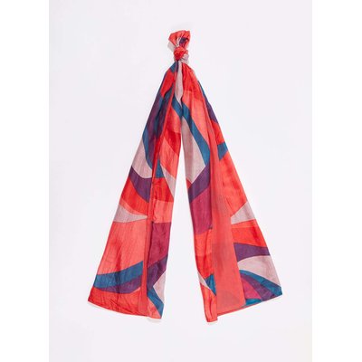 Foulard en soie imprimé doublé SOIE LA FIANCÉE