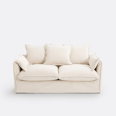 Canapé convertible 14 cm, velours, Odna LA REDOUTE INTERIEURS