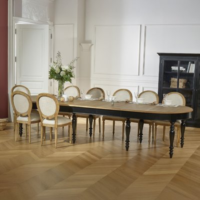 Table à manger modulable, plateau en chêne, 16 couverts JADE ROBIN DES BOIS