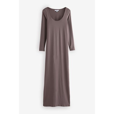 Robe midi moulante manches longues NEXT