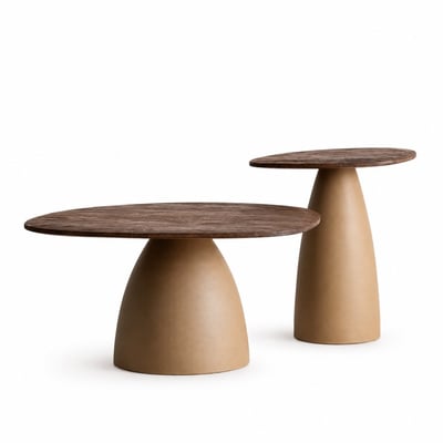 Set de 2 tables en bois et métal - STANLEY MATHI DESIGN
