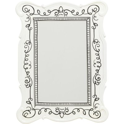 Miroir Favola 67x50cm blanc et noir KARE DESIGN
