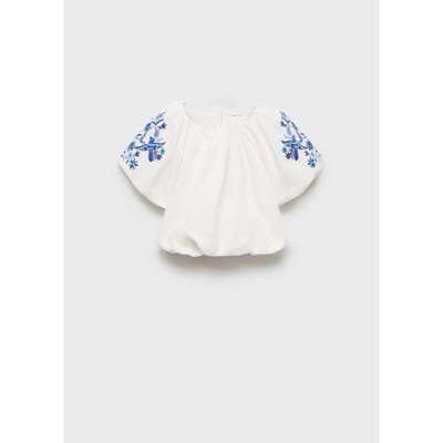 Blouse brodée manches bouffantes MANGO BABY