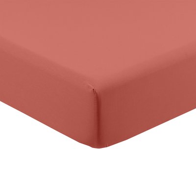 Drap housse coton lavé SONGE CARRE BLANC