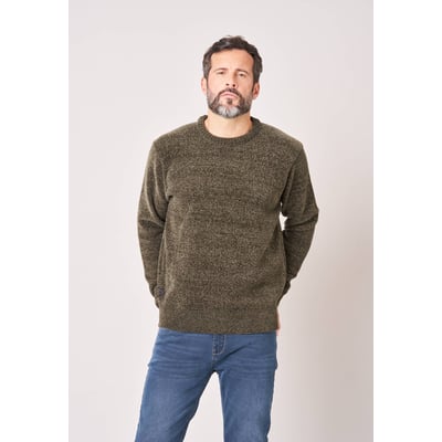 Pull regular homme en maille chenille douce CREATUP DEELUXE