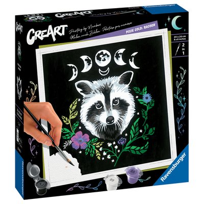 Creart - 20x20 cm - raton laveur / pixie cold edition RAVENSBURGER