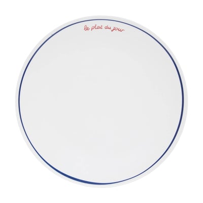Lot de 6 assiettes plates rondes en porcelaine FRA ATMOSPHERA