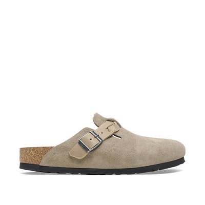 Sabots en cuir suedé Boston Braided BIRKENSTOCK
