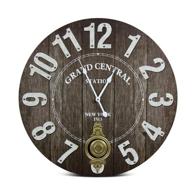 Horloge ancienne balancier grand central DECORATION D’AUTREFOIS