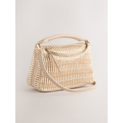 Sac à bandoulière effet raphia NEXT