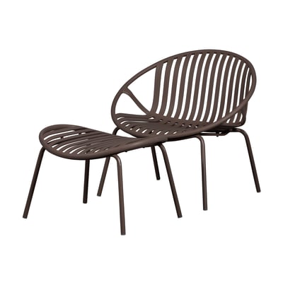 Fauteuil de jardin avec hocker BRUCE WOOOD