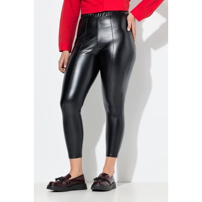 Pantalon Noir Simili Cuir Mat - Taille 36, Coupe Skinny, Neuf Sans étiquettes