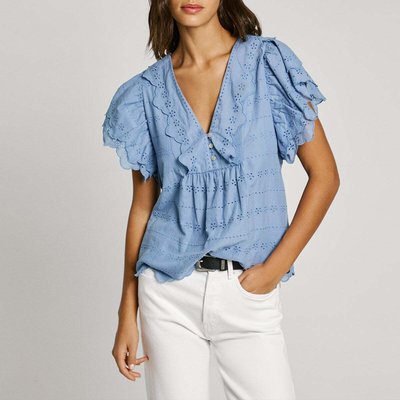 Blouse À Manches Courtes Avec Volants PEPE JEANS