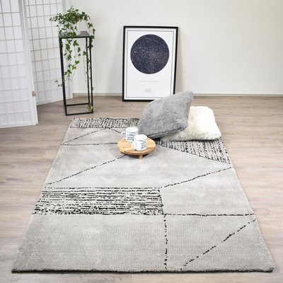 Tapis salon et chambre fait à la main motif géométrique RAGGAL UN AMOUR DE TAPIS