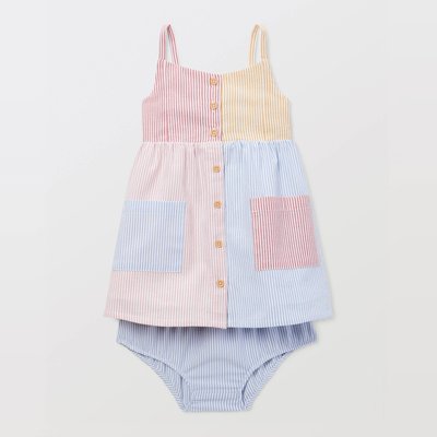 Robe avec bloomer rayés en coton BIO GOTS BOUT'CHOU