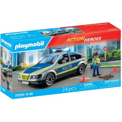 Voiture de police avec sirène et gyrophare PLAYMOBIL