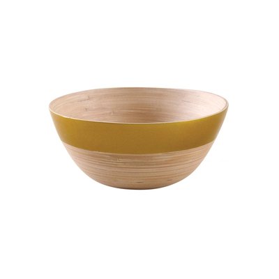 Corbeille en bambou naturel et laqué or AUBRY GASPARD