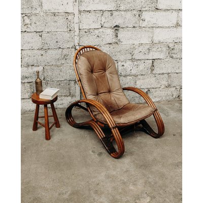 Fauteuil en bambou Jakob N°285 - Bon état DEBONGOUT