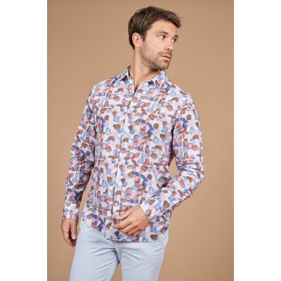 Chemise imprimée à gros motifs ovales MCS