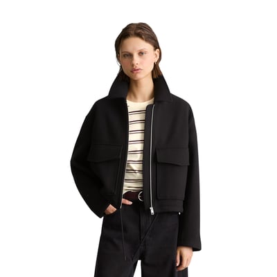 Veste en sergé, coupe classique en mélange de laine MARC O’POLO DENIM