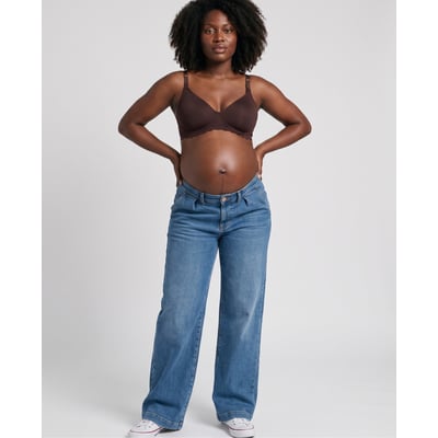 Jean de grossesse wide leg Kelly mid CACHE COEUR