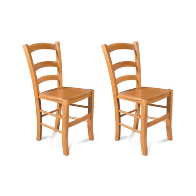 Chaises bois assise bois (lot de 2) - TINA HELLIN, DEPUIS 1862