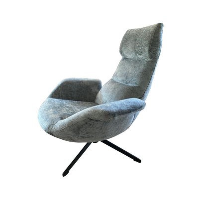 Fauteuil rotatif en tissu velours - ASTI MATHI DESIGN