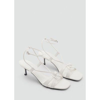 Sandales talon brides combinées MANGO