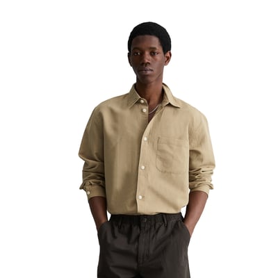 Chemise regular en lin et en coton bio MARC O’POLO DENIM