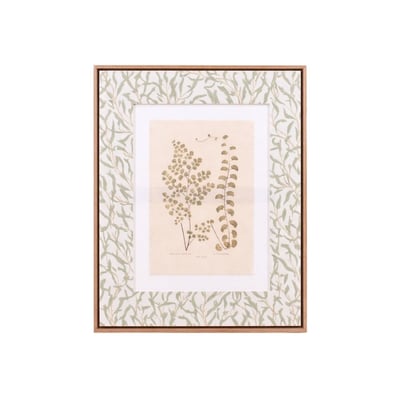 Image encadrée et toile de lin imprimée 45x60cm ORNAMI
