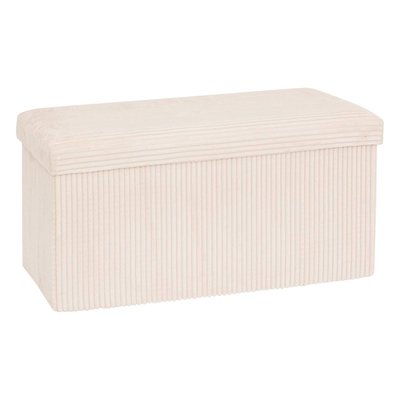 Banc coffre de rangement pliant velours côtelé ARUM ATMOSPHERA