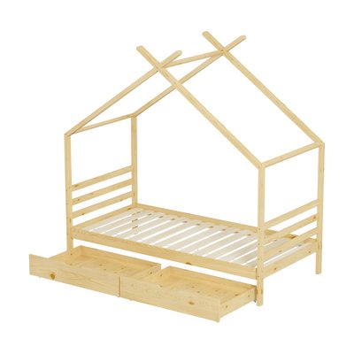 Lit cabane avec tiroir BAMBINO (matelas non inclus) MINEA