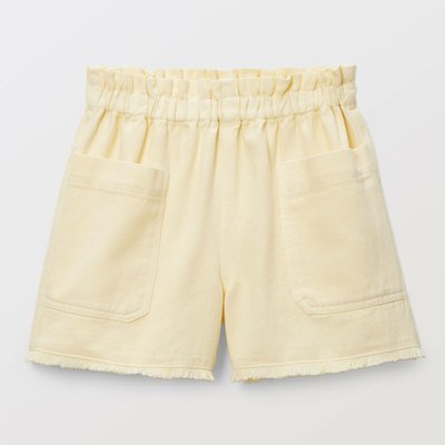 Short uni en coton MONOPRIX