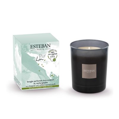 Bougie initiale Pur Lin 180g ESTEBAN