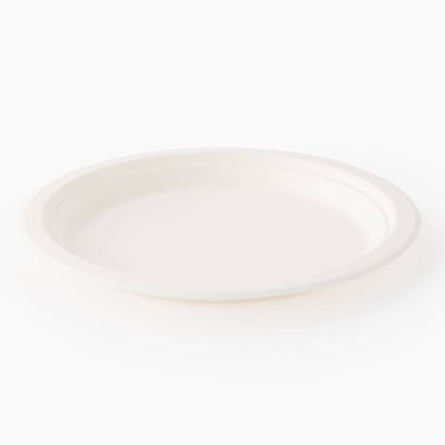 20 assiettes en fibre de canne à sucre, 23cm MONOPRIX
