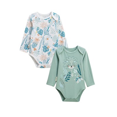 Lot de 2 bodies bébé manches longues Roméo PETIT BEGUIN