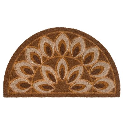 Paillasson coco demi lune 75x45x1.5cm WADIGA