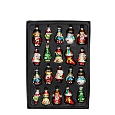 Lot de 20 ornements de Noël figurines MICA DECORATIONS