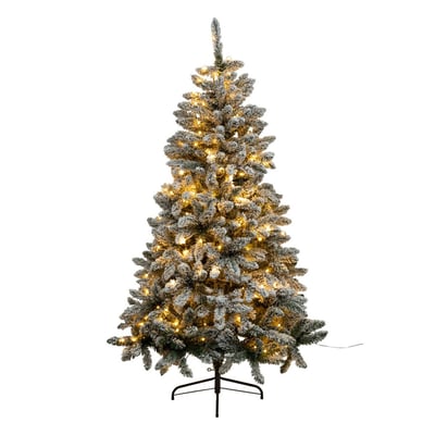 Sapin artificiel lumineux floqué Snow Lord H180 cm FEERIC LIGHTS & CHRISTMAS