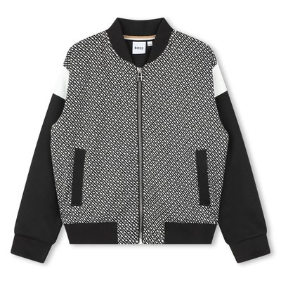 Cardigan zippé bicolore BOSS KIDSWEAR