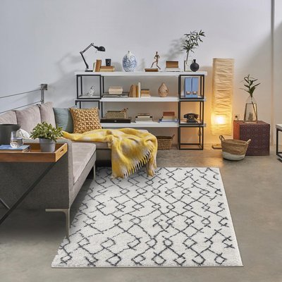 Tapis berbère tissé motif ethnic BENYLE B UN AMOUR DE TAPIS