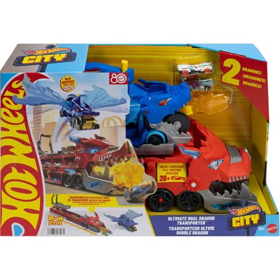 Hot Wheels-Transporteur 2 En 1 Dragons MATTEL