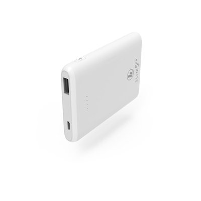 Batterie externe 5000 mAh SLIM Blanc HAMA