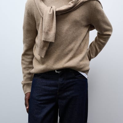 Pull col montant en laine et cachemire MONOPRIX