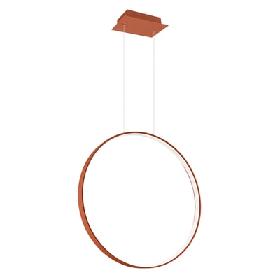 Suspension Aluminium Ocre Rouge LED 1 Rio EDEN
