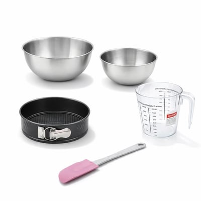 Set de 5 ustensiles de pâtisserie moule à manqué bol spatule ZENKER