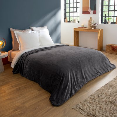 Couverture Polaire Extra Douce Coloris Anthracite DODO